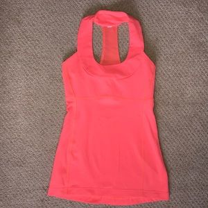 Lululemon Orange Workout Tank